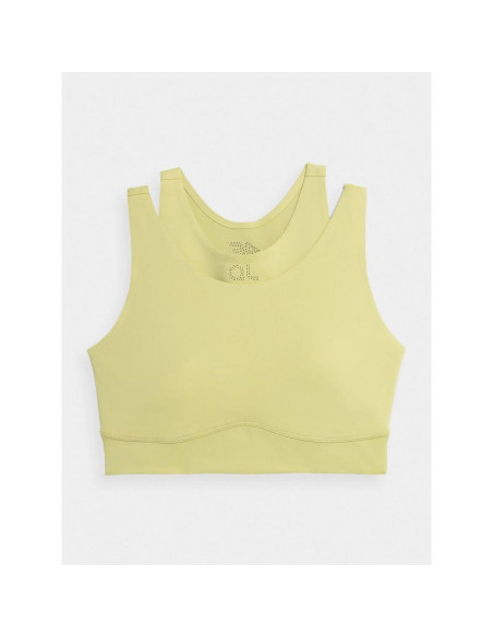 Biustonosz treningowy ze średnim wsparciem z materiałów z recyklingu damski 4f x anna lewandowska 4f