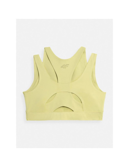 Biustonosz treningowy ze średnim wsparciem z materiałów z recyklingu damski 4f x anna lewandowska 4f