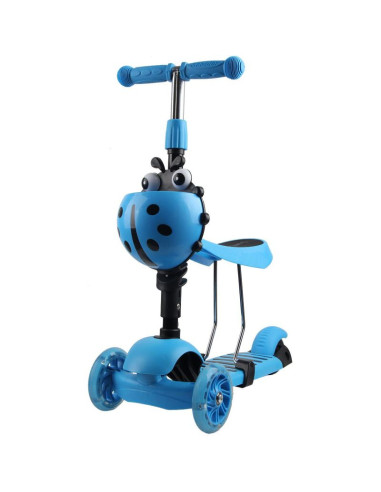 Hulajnoga balansowa jeździk 3w1 enero biedronka niebieska