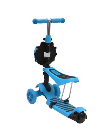 Hulajnoga balansowa jeździk 3w1 enero biedronka niebieska