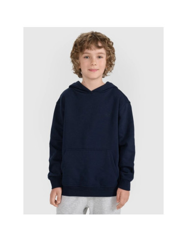Bluza dresowa nierozpinana z kapturem chłopięca 4f 4fjrmm00tswsm2482-31s