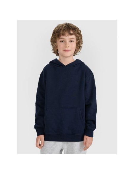 Bluza dresowa nierozpinana z kapturem chłopięca 4f 4fjrmm00tswsm2482-31s