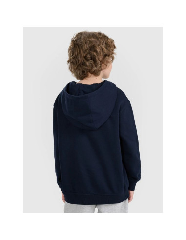 Bluza dresowa nierozpinana z kapturem chłopięca 4f 4fjrmm00tswsm2482-31s