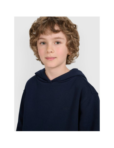 Bluza dresowa nierozpinana z kapturem chłopięca 4f 4fjrmm00tswsm2482-31s