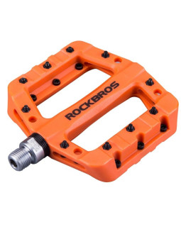 Rockbros pedały rowerowe platformowe pomarańczowe