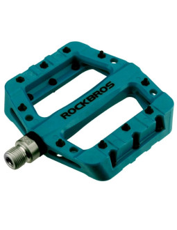 Rockbros pedały rowerowe platformowe turkusowe