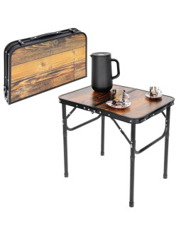 Stolik turystyczny składany kempingowy 60x45x25/56cm drewno