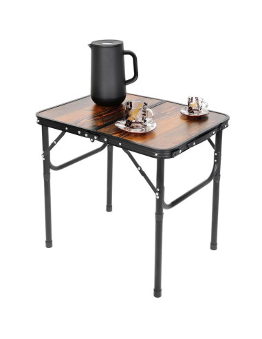 Stolik turystyczny składany kempingowy 60x45x25/56cm drewno