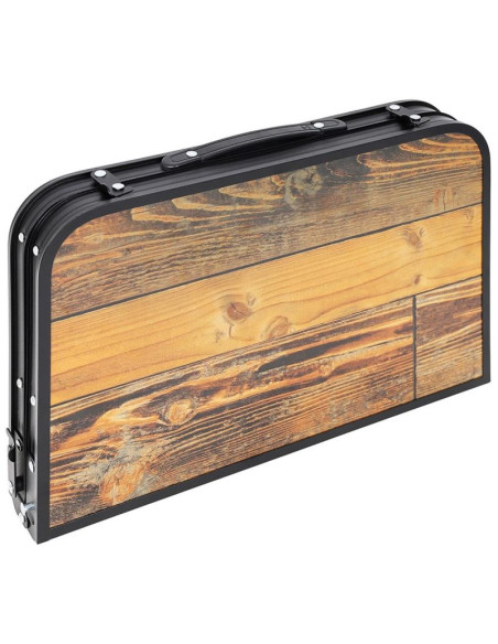 Stolik turystyczny składany kempingowy 60x45x25/56cm drewno