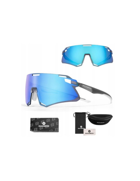 Rockbros okulary sportowe 14120007003 szaro-nieb