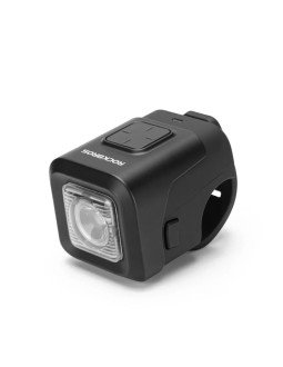 Rockbros dzwonek rowerowy z lampką 2w1 czarny