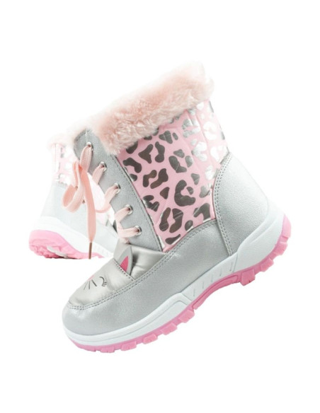 Leomil buty zimowe śniegowce dziecięce kotki futerko ciepłe dla dziewczynki