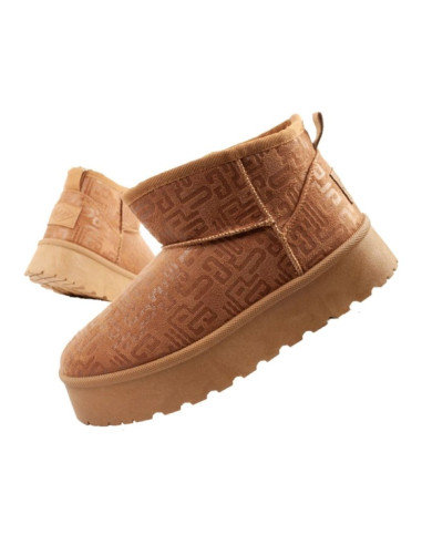 Lee cooper buty śniegowce damskie zimowe modne futerko ocieplane botki brązowe