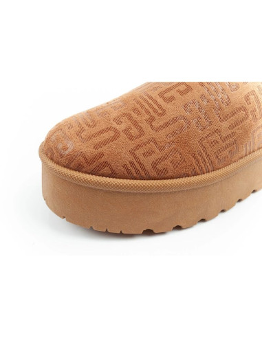 Lee cooper buty śniegowce damskie zimowe modne futerko ocieplane botki brązowe