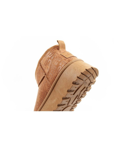 Lee cooper buty śniegowce damskie zimowe modne futerko ocieplane botki brązowe