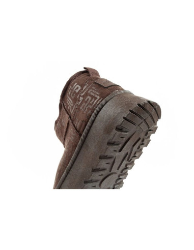 Lee cooper buty śniegowce damskie zimowe modne futerko ocieplane botki ciemny brąz