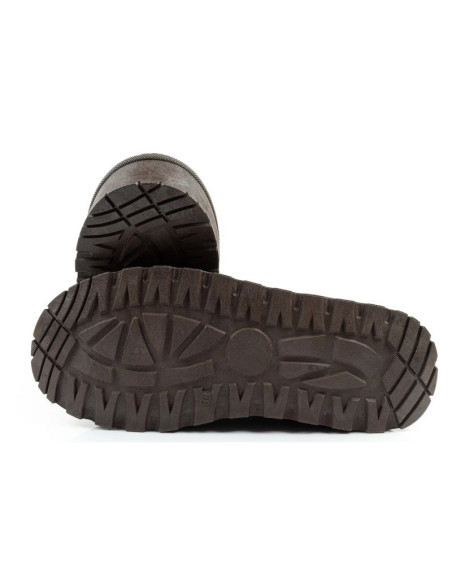 Lee cooper buty śniegowce damskie zimowe modne futerko ocieplane botki ciemny brąz