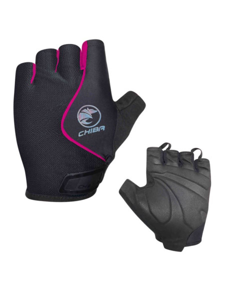 Chiba rękawiczki lady air plus czarno różowe xs