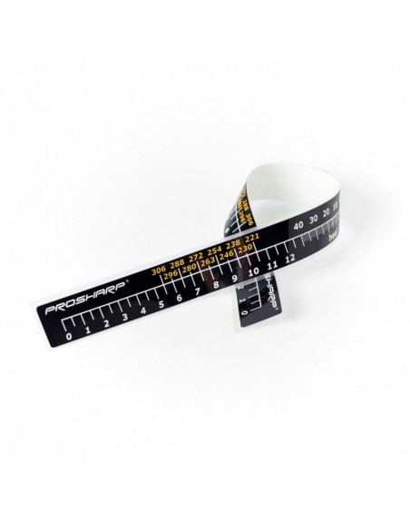 Naklejka z miarą profilu ostrza prosharp