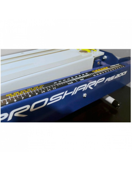 Naklejka z miarą profilu ostrza prosharp