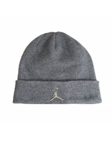 Czapka zimowa air jordan cuffed beanie carbon heather szara - 9a0063-geh
