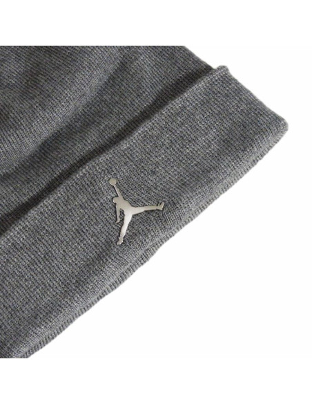 Czapka zimowa air jordan cuffed beanie carbon heather szara - 9a0063-geh