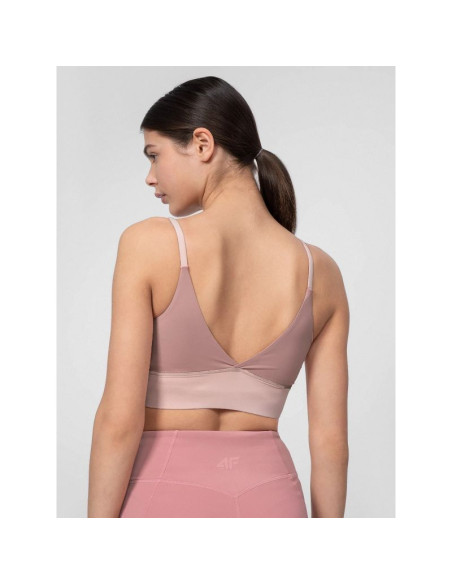 Biustonosz treningowy z niskim wsparciem damski 4f