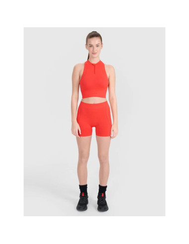 Legginsy krótkie bezszwowe treningowe 4f 4frss25tfstf061-62s