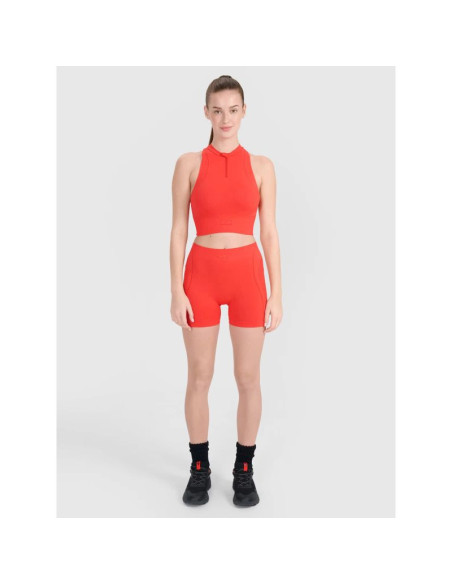 Legginsy krótkie bezszwowe treningowe 4f 4frss25tfstf061-62s