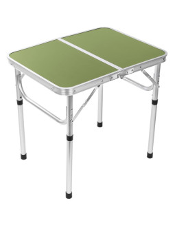 Stolik turystyczny składany kempingowy 60x45x25/56cm zielony 2
