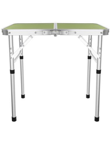 Stolik turystyczny składany kempingowy 60x45x25/56cm zielony