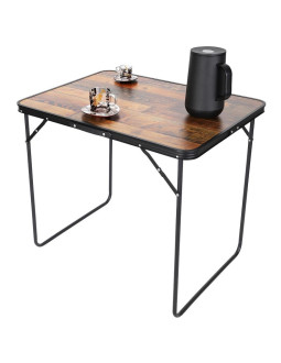 Stolik turystyczny składany kempingowy 80x60x70cm drewno 2