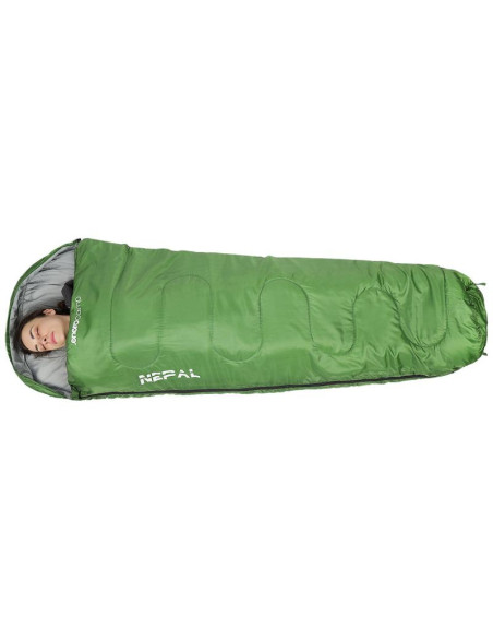 Śpiwór turystyczny nepal 210x80x50cm zielony enero camp