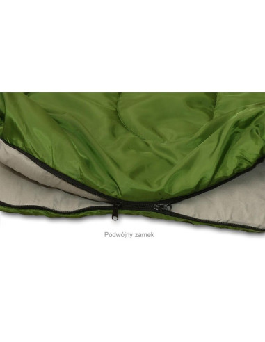 Śpiwór turystyczny nepal 210x80x50cm zielony enero camp