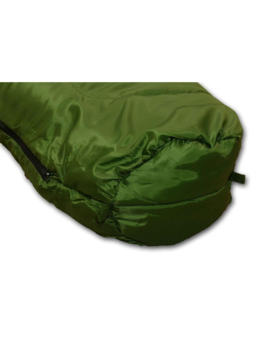 Śpiwór turystyczny nepal 210x80x50cm zielony enero camp