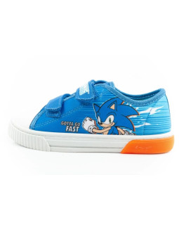 Leomil sonic buty sportowe dziecięce tenisówki lekkie na rzep niebieskie czerwone 2