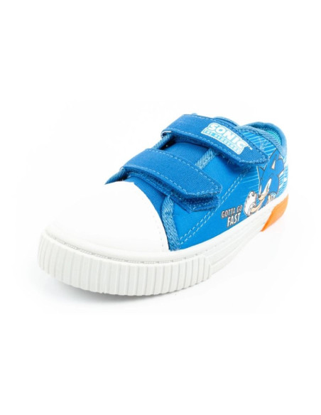 Leomil sonic buty sportowe dziecięce tenisówki lekkie na rzep niebieskie czerwone