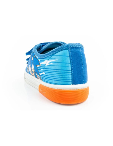 Leomil sonic buty sportowe dziecięce tenisówki lekkie na rzep niebieskie czerwone