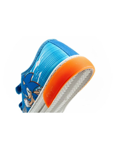 Leomil sonic buty sportowe dziecięce tenisówki lekkie na rzep niebieskie czerwone