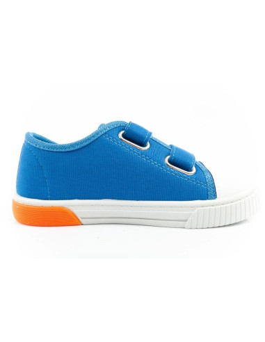 Leomil sonic buty sportowe dziecięce tenisówki lekkie na rzep niebieskie czerwone