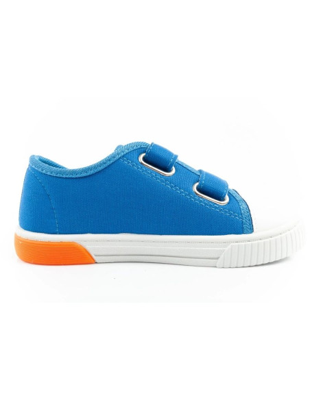 Leomil sonic buty sportowe dziecięce tenisówki lekkie na rzep niebieskie czerwone