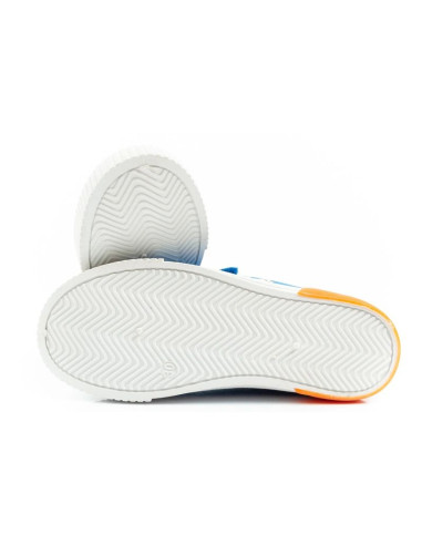 Leomil sonic buty sportowe dziecięce tenisówki lekkie na rzep niebieskie czerwone