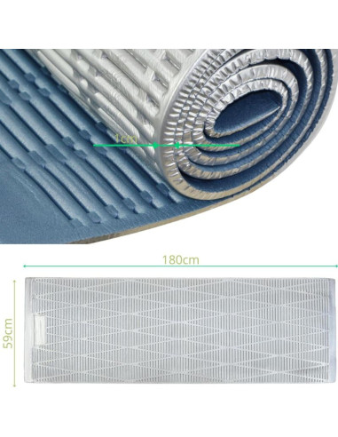 Karimata turystyczna xpe 180x59x1cm redcliffs