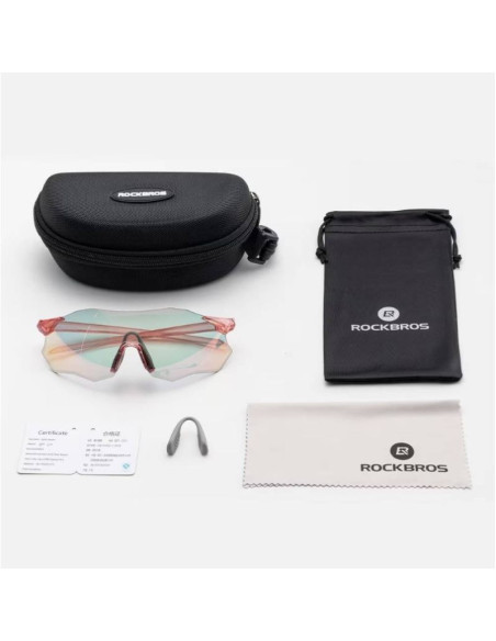 Rockbros okulary z fotochromem 14120012001 różowe