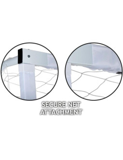 Siatka do bramki 300x200x110cm biało-czarna enero 2