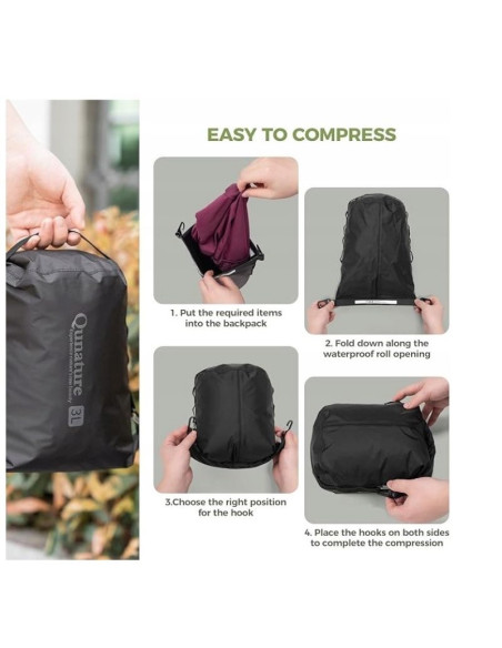 Qunature wodoszczelna torba rowerowa khaki 6l