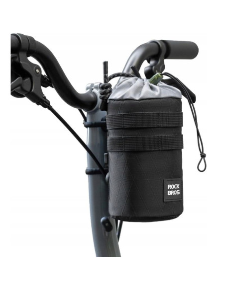 Rockbros torba rowerowa na kierownicę czarna 1,2l