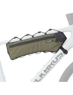 Rockbros torba rowerowa na ramę zielona 1,9l