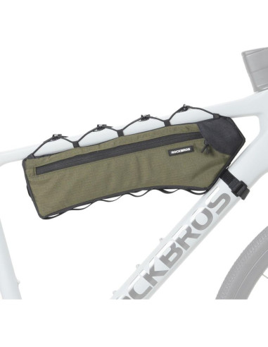 Rockbros torba rowerowa na ramę zielona 1,9l