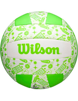 Piłka siatkowa wilson stamp vb zielono biała 2